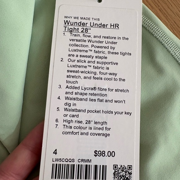 NWT Lululemon Wunder Under HR Leggings - Picture 3 of 4